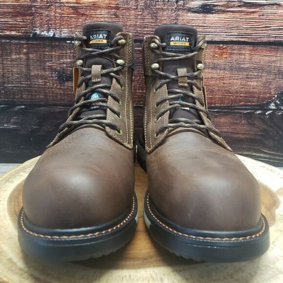 NWT Ariat Womens Riveter 9.5 C Wide CSA H2O Composite Toe Work Boots 10035773 - Picture 4 of 14